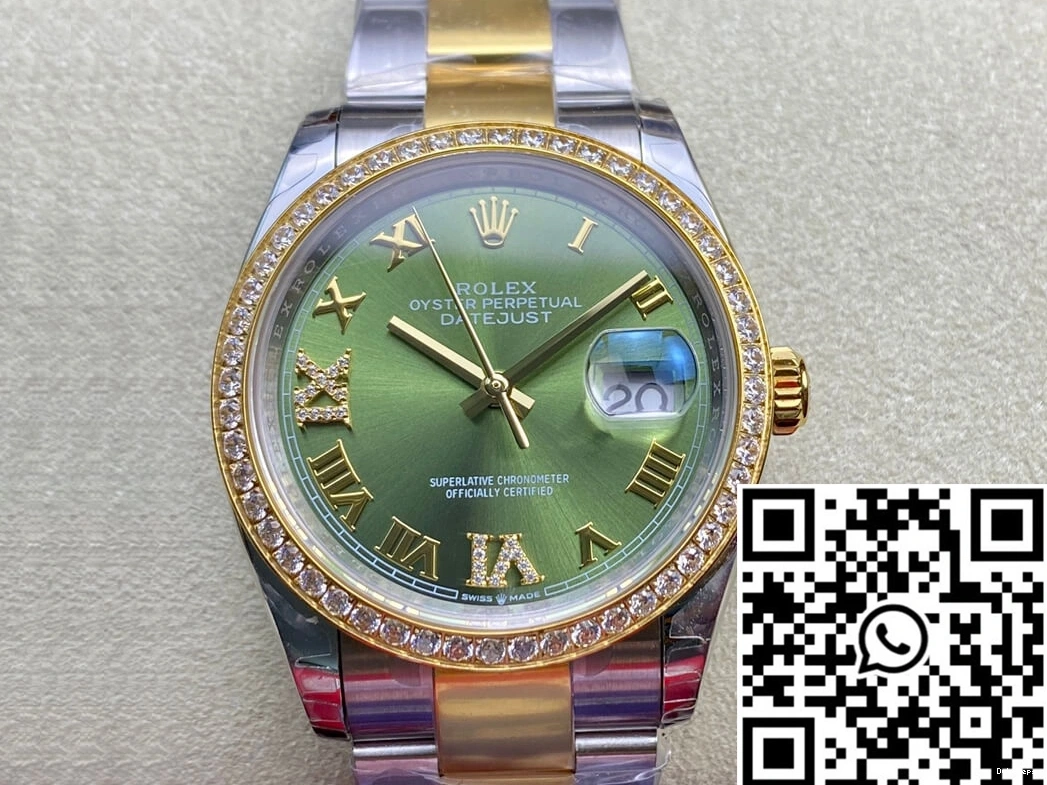 Factory Diamond-set Rolex Datejust M126283RBR-0012 EW Bezel 0714